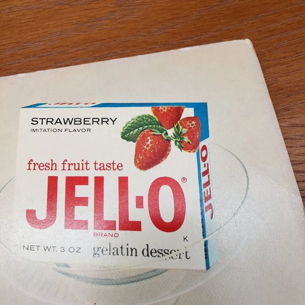 1963 Joys of Jell-O Cookbook Spiral Bound 1st Printing Vintage MCM Color Recipes